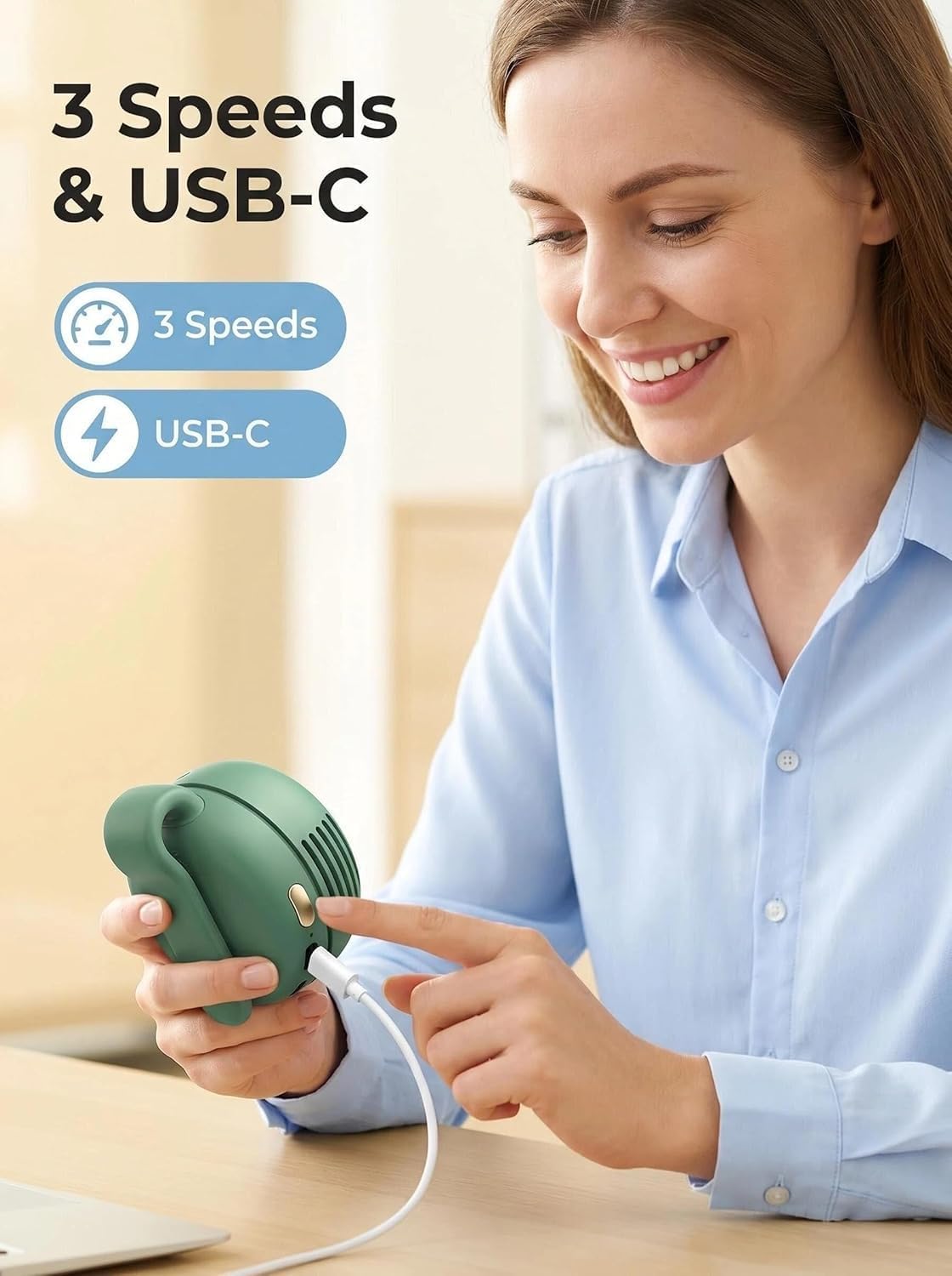 Portable Bladeless Clip Fan | مروحة محمولة بدون شفرات بمشبك
