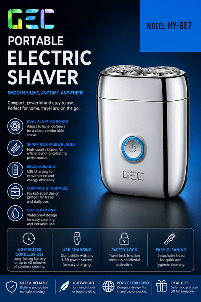 Pocket Mini Electric Shaver | ماكينة حلاقة صغيرة للجيب